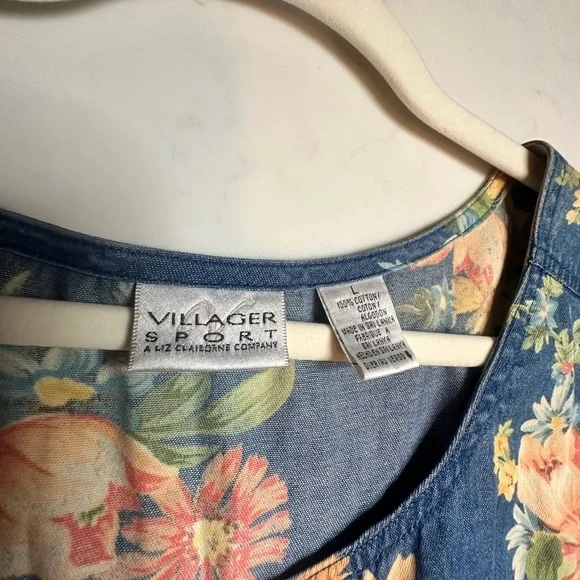 Liz Claiborne Floral Blue Maxi Dress - Picture 2 of 6